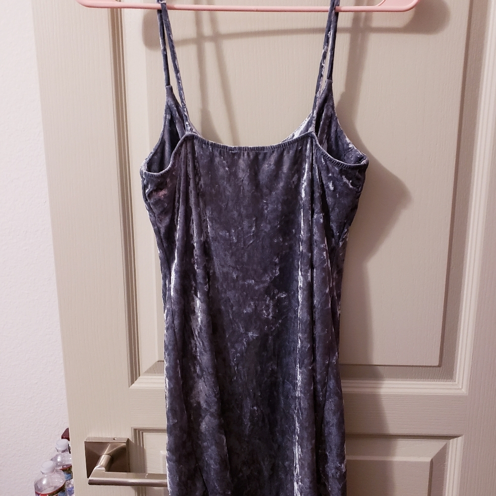 Velvet mini dress